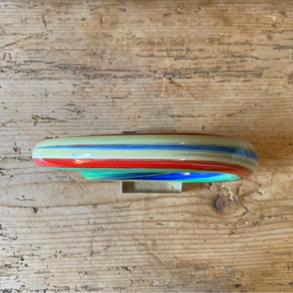 Murano Glass Multicolor Colorful Rainbow Spiral Coil Snake 3D Handblown Art - Picture 11 of 17